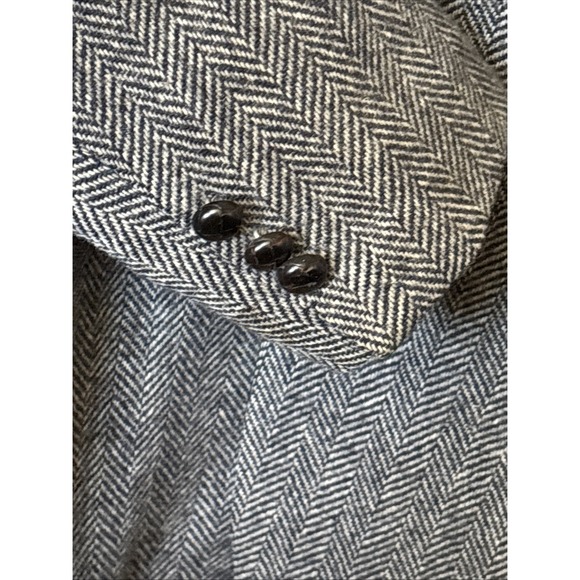 VTG Anderson Little‎ 2 Knot Button Suit Jacket Blazer Herringbone Tweed Wool - Picture 7 of 12